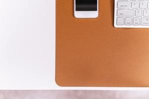 Luxury Classic Genuine <b>Leather</b> <b>Desk</b> <b>Mat</b> Handmade Heavy Duty Smell Proof Durable Smooth Surface for Professional Workstation - Product Image 3