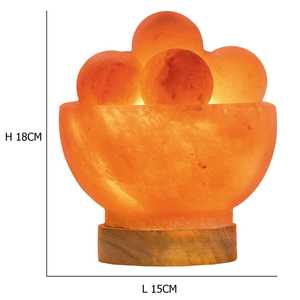 2025 nuevo diseño hecho a mano ecológico sal del Himalaya cuencos lámpara tallada a mano artesanías naturales para la venta - Product Image 1