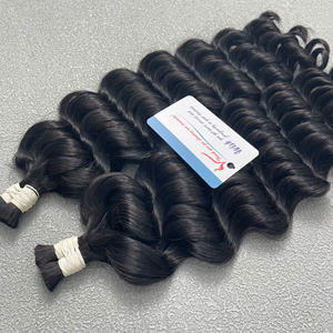 Offre Spéciale 2025 couleur vietnamienne en vrac Extensions de cheveux humains vague profonde cheveux Stock pleine longueur en gros vapeur vague profonde en vrac - Product Image 6