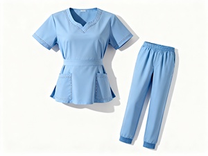 Uniformes de hospital transpirables más vendidos, uniformes médicos informales para mujeres, uniformes de Enfermería de manga corta con bordado personalizado - Product Image 3