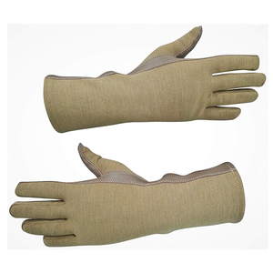 Gants de pilote en cuir et aramide - Product Image 1