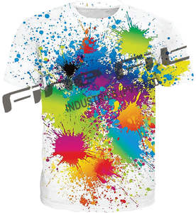 Camiseta de Manga Corta Moderna y Elegante para Hombre, Estilo Urbano, Ecológica, Transpirable, de Secado Rápido, 100% Algodón, Impresión Serigráfica - Product Image 3