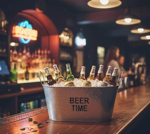 Vintage Beverage <b>Tub</b> Rustic <b>Metal</b> Ice Bucket Outdoor Party Beverage <b>Tub</b> Wedding Beverage <b>Tub</b> Home Bar Ice Bucket - Product Image 5