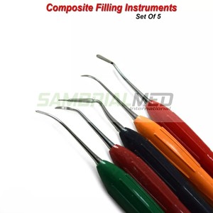 Venta caliente Dental Posterior Ergo Max Kit 5 piezas Set Manual de acero inoxidable Durable Dental relleno instrumentos CE certificado - Product Image 5