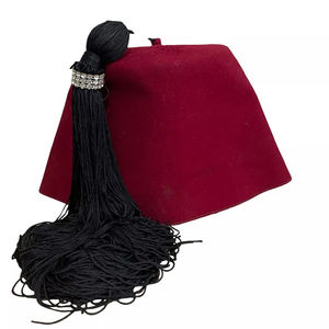 Gorro de lana Vintage 2025 Fez Maroon con borlas, sombrero masónico de Masones de alta calidad, la mejor venta, Fezz para viajes deportivos de playa - Product Image 6