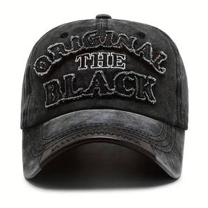 Casquettes de baseball unisexes pour adultes, design personnalisé 2025, haute qualité, décontractées, pour la plage et les fêtes, broderie 3D, polyester/coton, fabriquées au Pakistan - Product Image 4