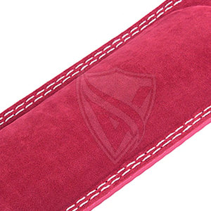 Pink Cowhide Waist Support <b>Belt</b> Adjustable Buckle Closure Non-Slip <b>Weight</b> Lifting Strength <b>Training</b> Unisex - Product Image 5
