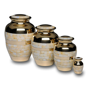 Urnas funerarias de tendencia, urna de cremación de Metal sólido para mantener cenizas humanas hechas a mano, urnas de recuerdo a pedido - Product Image 4