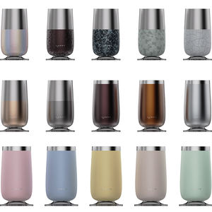 HAERS Smart Rose Gold Wine Juice Tumbler Champagne Cola Stainless Insulation Shaped <strong>Coffee</strong> Mug <strong>Cup</strong> - Product Image 2