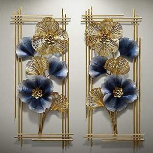 Elegante arte de pared de metal, decoración de pared para sala de estar, dormitorio y espacios de oficina. - Product Image 2