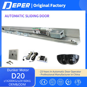 Deper hiện đại 200kg thép không gỉ Tự động cửa trượt hệ thống chải điều khiển động cơ dễ dàng D20 nhập quang điện cảm biến - Product Image 2