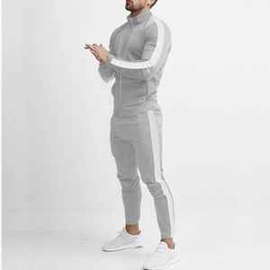 Wholesale Mens Joggers Outdoors Sweater Shirt Training Tracksuits 2 Piece Set Zipper <b>Hoodies</b> and Pants Sweat Suit Set - Product Image 6