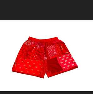 Pantalones cortos de Yoga de cintura alta unisex, diseño de retazos de rayón hecho a mano súper cómodo con 2 bolsillos para actividades al aire libre - Product Image 2