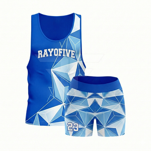 Vêtements d'entraînement de sport unisexe en polyester 100% respirant, léger, antibactérien, couleur unie, vente en gros, dernière collection - Product Image 1