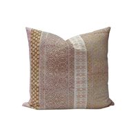 Main bloc imprimé housse de coussin taie d'oreiller personnalisé Floral géométrique Offre Spéciale traditionnel indien maison décorative canapé jeter