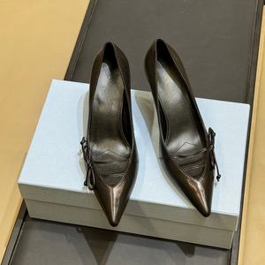 Sandalias de verano para exteriores con punta abierta, de charol nuevo, con lazo y tacón de aguja, estilo Muller, para fiesta, boda, zapatos de novia - Product Image 3