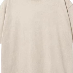 Camiseta Blanca Extra Grande de Primera Calidad, Algodón Grueso, Estilo Urbano para Hombre, Camiseta Vintage Lavada, Logotipo Personalizado OEM, Alta Calidad de Fábrica - Product Image 5