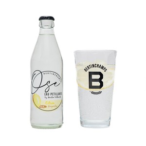 Botella con sabor a agua con gas BIO 33cl Ose Limón Jengibre Carbonatada Acqua Frizzante Gassata Agua OEM Bebida embotellada - Product Image 3