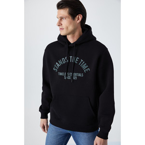 Sweat-shirt à capuche ultra doux en tissu biologique doublé polaire avec poche kangourou pour homme GRIMELANGE WULF - Product Image 3