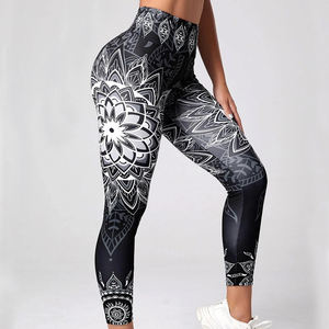 Bamboo Fiber Plus Size High Waist Yoga <b>Leggings</b> Pants for Women Customized Sublimation Solid <b>Pattern</b> Breathable Made in Pakistan - Product Image 4