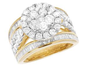 Stylish Moissanite Baguette & Round Diamond Wedding Engagement Band <b>Ring</b> With <b>Iced</b> Out Fancy Luxury Diamond Jewelry for Women - Product Image 1