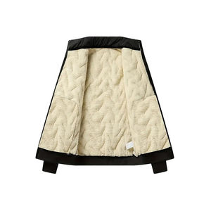 Ensemble de survêtement matelassé 2-en-1 unisexe pour homme, chaud, respirant, uni, décontracté, pour le sport et le jogging, collection hiver 2025, 100% coton - Product Image 3