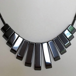 Lot de 13 perles pendentifs en hématite noire de 13-30 mm, forme irrégulière, pour la fabrication de bijoux - Product Image 2