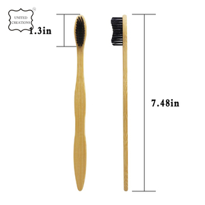 100% cepillo de dientes de bambú biodegradable, viaje respetuoso con el medio ambiente bajo precio logotipo personalizado cepillos de dientes de madera reciclables biodegradables - Product Image 6