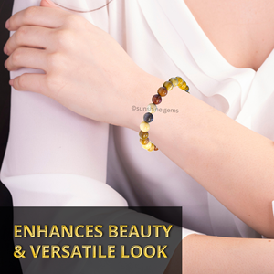 Pulsera de cristal de mookaita natural a granel, pulseras elásticas con cuentas de 8mm hechas a mano para mujeres y hombres, pulsera de curación de Reiki Unisex - Product Image 5