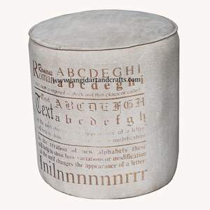 Puff y otomana Industrial de alta calidad, PUF de almacenamiento auténtico, taburete de tela para sala de estar, venta al por mayor - Product Image 5