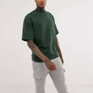 Camiseta de manga corta para hombre 2025, camiseta de verano para exteriores con cuello de tortuga, ropa deportiva transpirable, nuevo diseño, ropa suave para hombre - Product Image 1