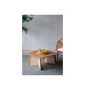 Table nordique en rotin décoratif demandé chaud avec base Table en rotin légère antidérapante mobile écologique en poids - Product Image 1