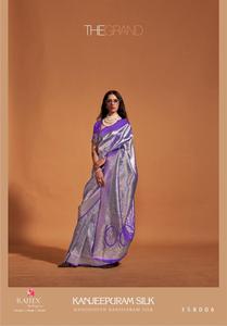 Sari de Seda Banarasi de Última Moda con Bordado, Vestido de Alta Calidad para Adultos para Fiestas, Salwar Lehenga Choli Salwar Kameez - Product Image 5