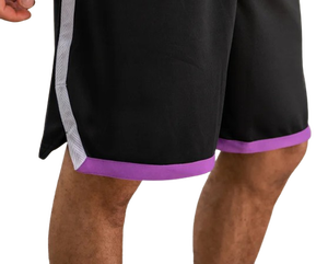 กางเกงวิ่งขาสั้นผ้าโพลีเอสเตอร์พิมพ์ลายพิมพ์ซับลิเมชันสำหรับใส่เล่นกีฬากางเกงขาสั้นตาข่ายใส่เดินชายหาดพิมพ์โลโก้ได้ตามต้องการ - Product Image 3