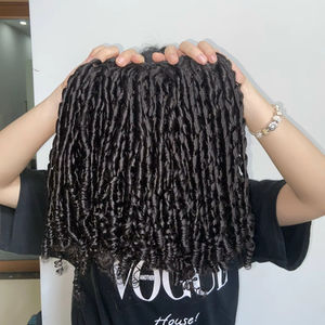 Top1 vietnamita de moda hinchable rizado Pixie suave extensiones de cabello vietnamita proveedor de cabello virgen pelucas delanteras de encaje completo sin pegamento - Product Image 1