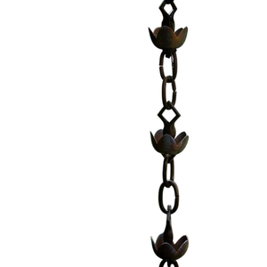 Cadena de Lluvia de Metal de Color Verde, Elegante Cadena de Lluvia para Decoración del Hogar y Jardín, Cadena de Lluvia Colgante Hecha a Mano - Product Image 3