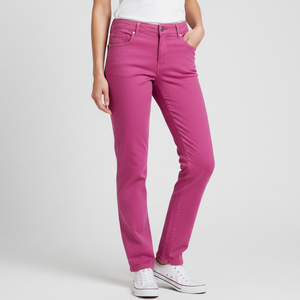 Alta calidad 100% algodón sarga sólido Casual ODM pantalones tela transpirable 240gsm tejido lavado técnica para mujeres - Product Image 5