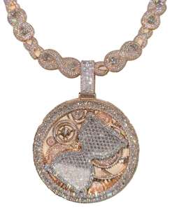 Collar con colgante de esfera de cristal en estilo de envoltura de alambre Joyería hecha a mano Bohemia unisex - Product Image 2