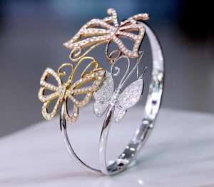 Mode femmes Bracelet en cuir avec bijoux modernes réglables - Product Image 2