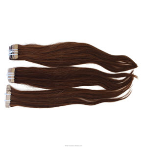 Extensiones de cabello humano de lujo con cinta adhesiva de 28 pulgadas, ultra largas, hebras suaves, movimiento natural, cintas invisibles, uso cómodo. - Product Image 5