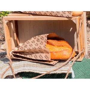 Sacs alimentaires imprimés Kraft 7x50cm, papier Kraft, 1000 pièces, B2B - Product Image 1