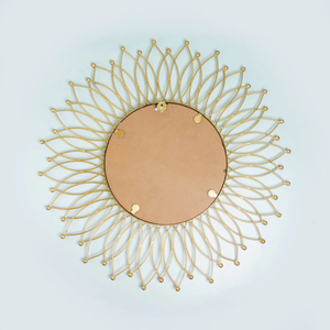 Modern Gold Iron <b>Wall</b> <b>Hanging</b> <b>Mirror</b> Eco-friendly Handmade Stylish Home Decor for Living Room Bedroom - Product Image 6