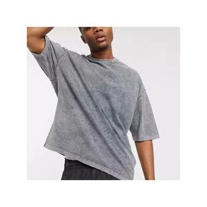 100% algodón personalizado ácido lavado camiseta impresión personalizada bordado liso en blanco hombres camiseta uso en verano temporada lihjtweight - Product Image 3