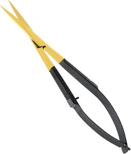 Ciseaux de manucure spécialisés en or noir de haute qualité coupe de fil précise pointe pointue en acier inoxydable incurvée pour une utilisation en beauté - Product Image 1