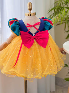 ชุดเจ้าหญิงที่ได้รับแรงบันดาลใจจากชุดเดรสปาร์ตี้สำหรับเด็กผู้หญิงมีหลายชั้นลอยได้และตกแต่งด้วยลูกปัดสามารถปรับแต่งได้ - Product Image 3