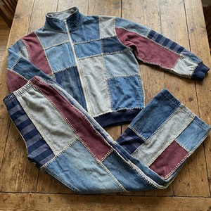Chándal de Mezclilla de Alta Calidad OEM, Tejido Mixto de Alto Gramaje, con Capucha, Lavado Ácido, Diseño Personalizado, Costuras en Contraste para Hombre - Product Image 4