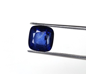 6.47 carats haute qualité naturel saphir bleu profond coussin coupe Rashi Ratan bague taille septembre pierre de naissance pour bague et astrologie - Product Image 4