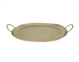 Plateau de service en métal de conception classique en aluminium plateau de service pour décor de table de service dans les fêtes de mariage au prix de gros - Product Image 2