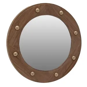 Miroir Hublot nouveau look Vintage Nautique laiton Luxe Fer mur Hublot miroir avec couleur Rouge fini élégant en bas quantité minimale de commande - Product Image 3