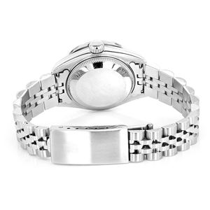 Montre à mouvement à quartz en acier inoxydable avec finition brillante et sertissage de moissanite, style hip-hop de luxe - Product Image 5